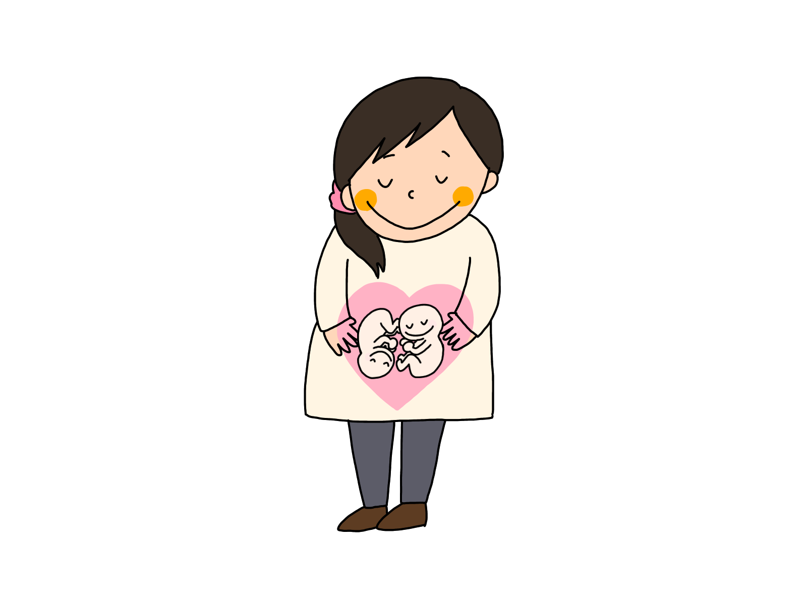 妊娠線ができやすい人の特徴：多胎妊娠をしている人